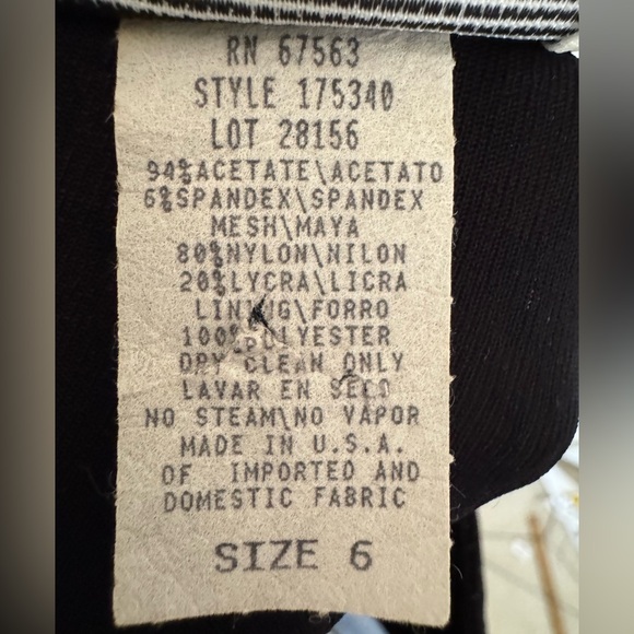 Vintage S.L. Fashions Black Multicolor Sparkle Midi Slit Dress - Picture 6 of 8